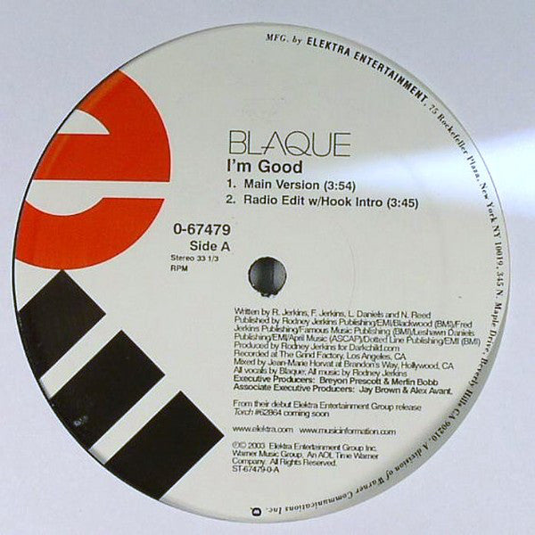 Blaque (2) : I'm Good (12")