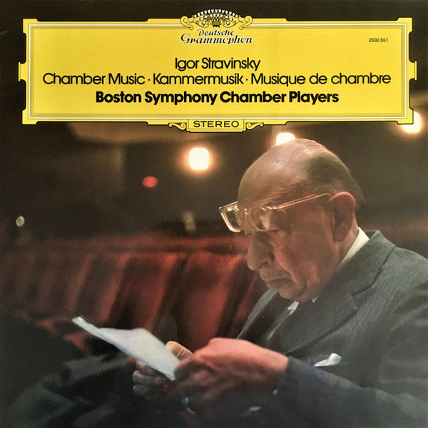 Igor Stravinsky - Boston Symphony Chamber Players : Chamber Music = Kammermusik = Musique de Chambre (LP)