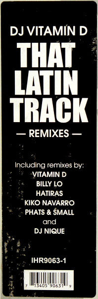 DJ Vitamin D Featuring Miss Audry : That Latin Track  (Remixes) (2x12")