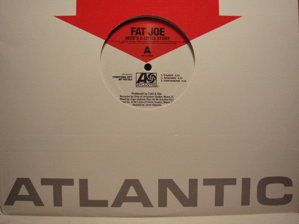 Fat Joe : Here's A Little Story / Victim (12", Promo)