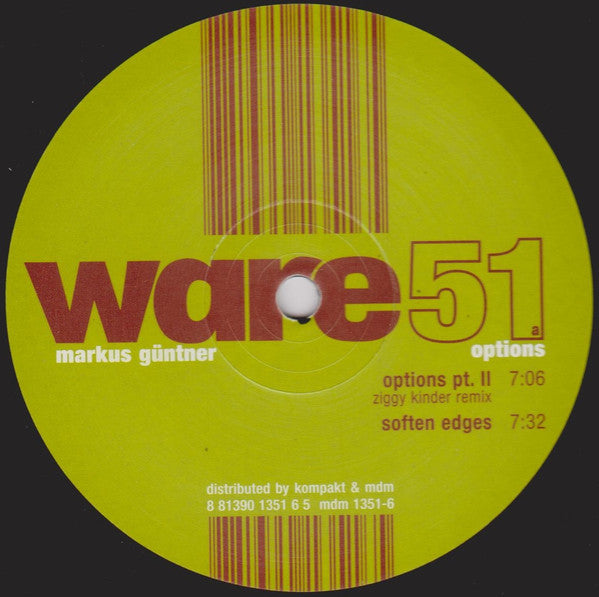 Markus Guentner : Options (12")