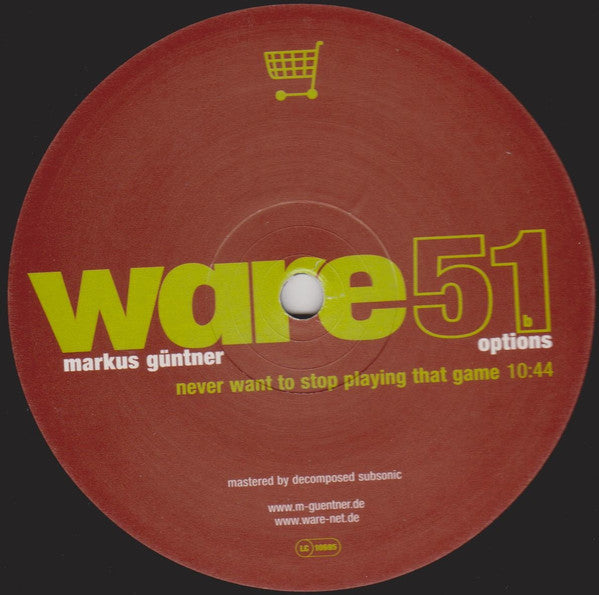 Markus Guentner : Options (12")