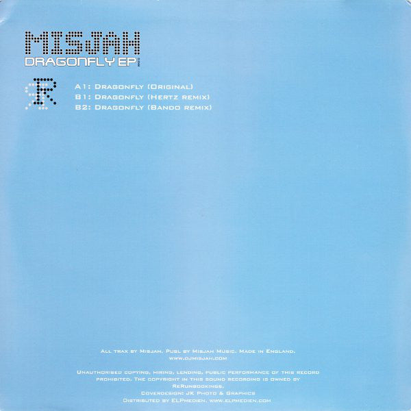 DJ Misjah : Dragonfly EP (12", EP)