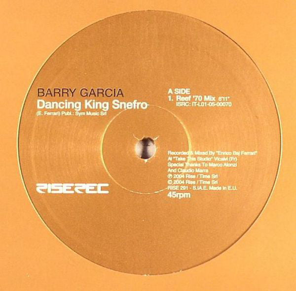 Barry Garcia : Dancing King Snefro (12")