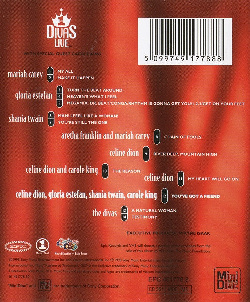 Divas (6) : VH1 Divas Live (MD, Album)