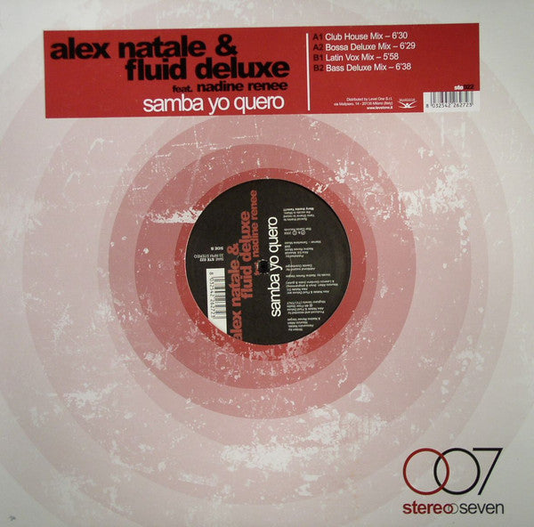 Alex Natale & Fluid-Deluxe Feat. Nadine Renée : Samba Yo Quero (12")