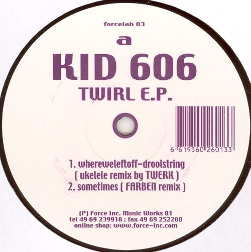 Kid606 : Twirl E.P. (12", EP)