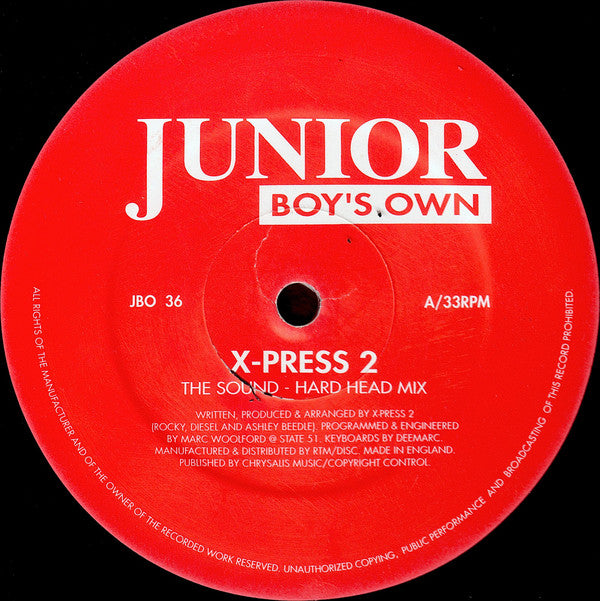 X-Press 2 : The Sound (12", Single)