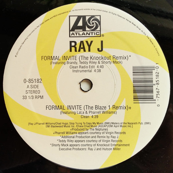 Ray J : Formal Invite (12")