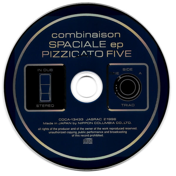 Pizzicato Five : Combinaison Spaciale EP:  Pizzicato Five In Dub (CD, EP)