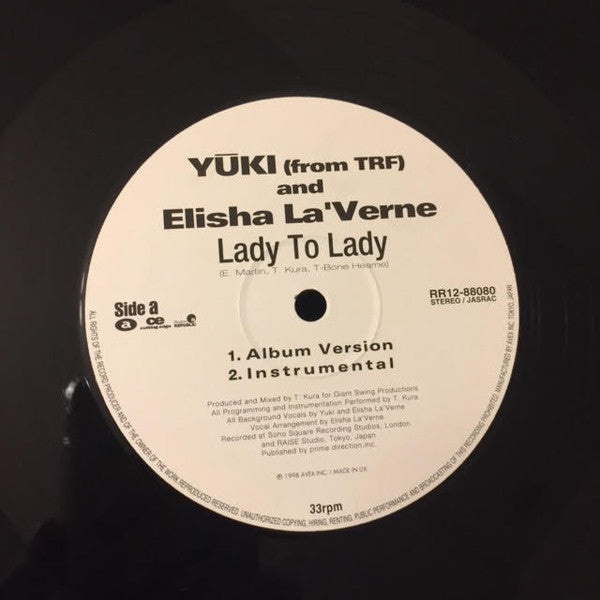 Yu-Ki And Elisha La'Verne : Lady To Lady (12")