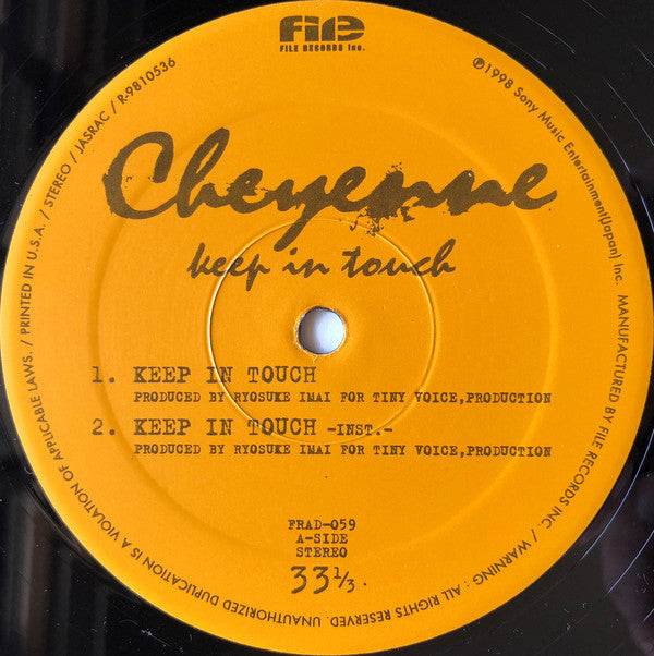 Cheyenne (7) : Keep In Touch (12")