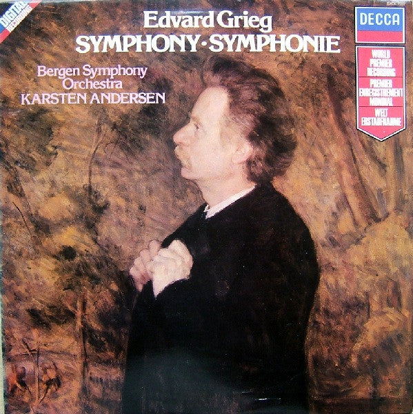 Edvard Grieg - Bergen Filharmoniske Orkester, Karsten Andersen : Symphony (LP, Album)