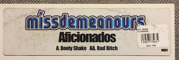 Aficionados : Booty Shake / Bad Bitch (12")