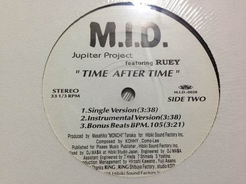 Jupiter Project Featuring Ruey : Time After Time (12")