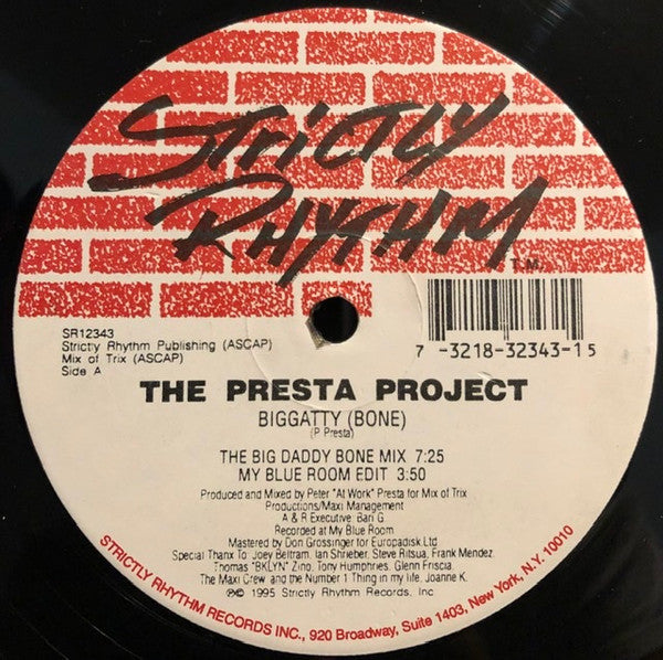 The Presta Project : Biggatty (Bone) (12")