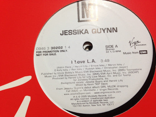 Jessika Quynn : I Love L.A. (12", Single, Promo)