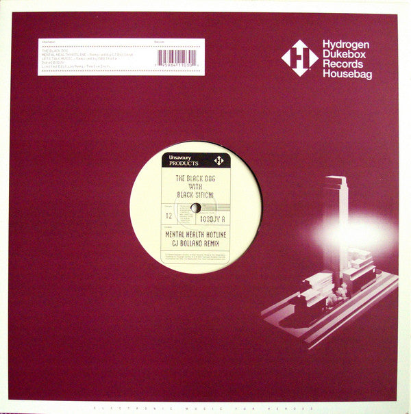 The Black Dog With Black Sifichi : Mental Health Hotline / Let's Talk Music (12", Ltd, Promo)