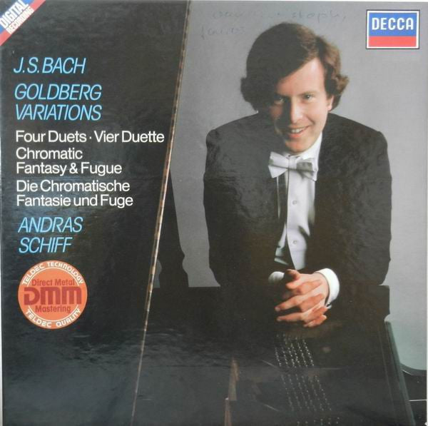 Johann Sebastian Bach, András Schiff : Goldberg Variations / Four Duets / Chromatic Fantasy & Fugue (2xLP, Album, Box)