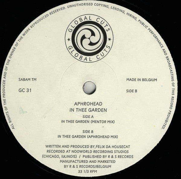 Aphrohead : In Thee Garden (12")