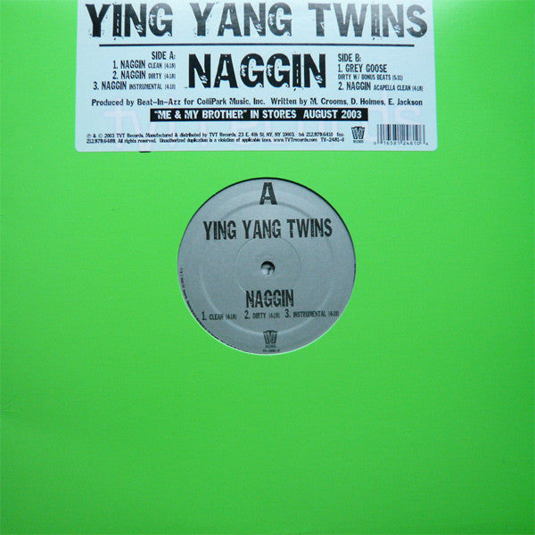 Ying Yang Twins : Naggin (12")