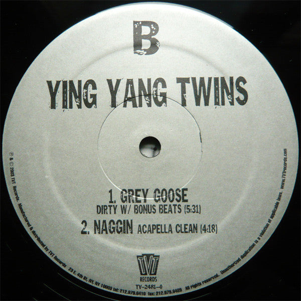 Ying Yang Twins : Naggin (12")