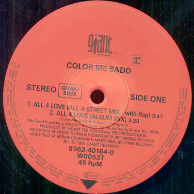 Color Me Badd : All 4 Love (12")