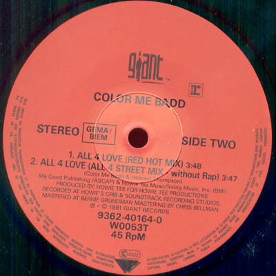 Color Me Badd : All 4 Love (12")