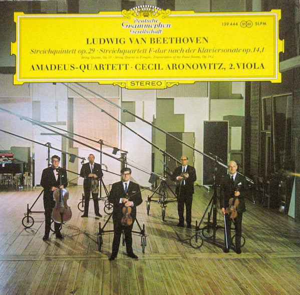 Ludwig van Beethoven, Amadeus-Quartett · Cecil Aronowitz : Streichquintett Op.29 · Streichquartett F-dur Nach Der Klaviersonate Op.14,1 (LP)