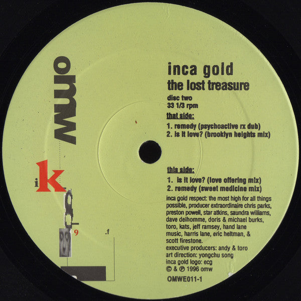 Inca Gold : The Lost Treasure (2x12")