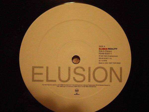 Elusion : Reality (12", Promo)