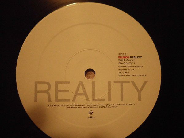 Elusion : Reality (12", Promo)