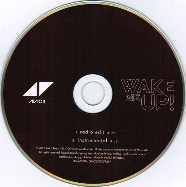 Avicii : Wake Me Up (CD, Single)