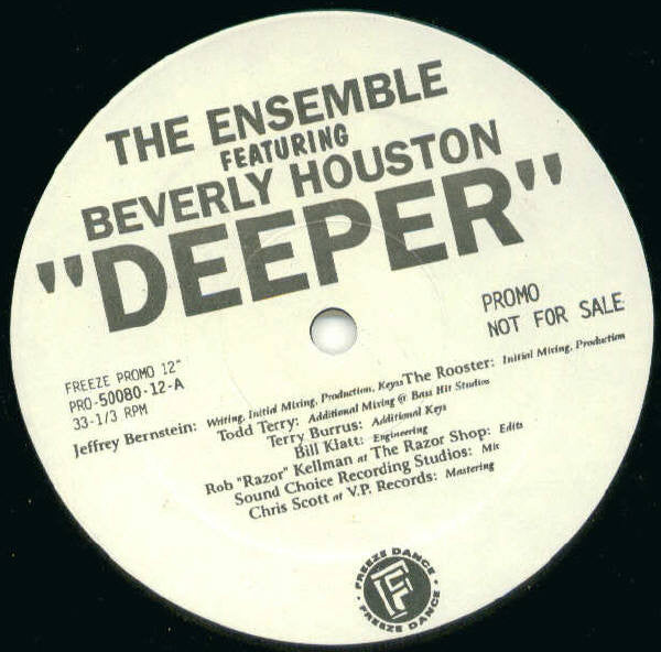 The Ensemble Featuring Beverly Houston : Deeper (12", Promo)