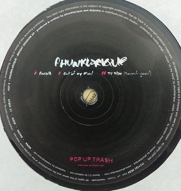 Phunklarique : Bright Shadow EP (12", EP)