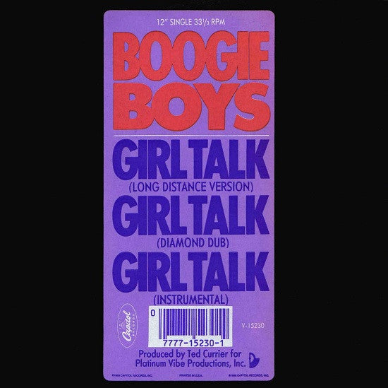 Boogie Boys : Girl Talk (12", Single)