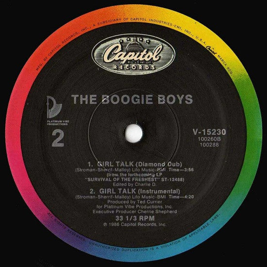 Boogie Boys : Girl Talk (12", Single)