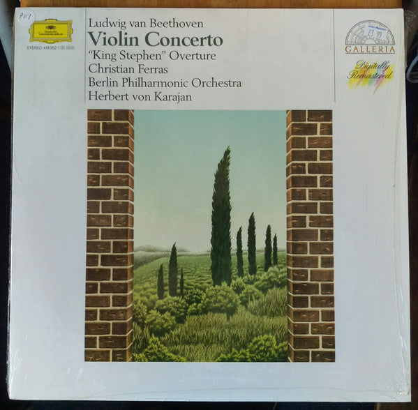 Ludwig van Beethoven - Christian Ferras, Berliner Philharmoniker, Herbert von Karajan : Violin Concerto / "King Stephen" Overture (LP, Comp, RM)