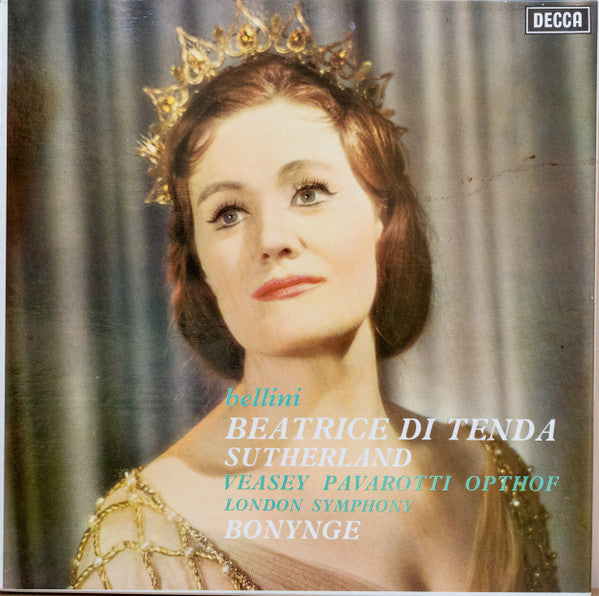 Vincenzo Bellini / Joan Sutherland, Josephine Veasey, Luciano Pavarotti, Cornelius Opthof, The London Symphony Orchestra, Richard Bonynge : Beatrice Di Tenda (3xLP, Album + Box)