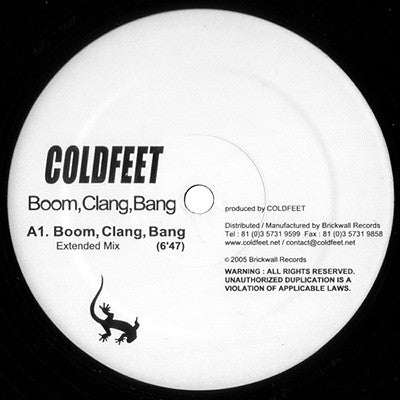 Coldfeet : Boom, Clang, Bang (12")