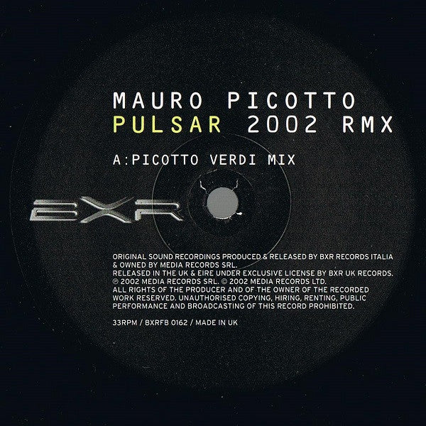 Mauro Picotto : Pulsar 2002 Rmx (12")