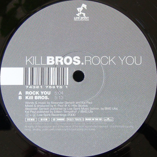 Kill Bros. : Rock You (12")