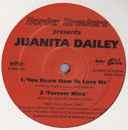 Juanita Dailey : You Know How To Love Me (12")