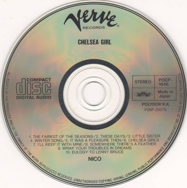 Nico (3) : Chelsea Girl (CD, Album, RE)