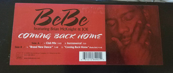 BeBe Winans Featuring Brian McKnight & JOE : Coming Back Home (12")