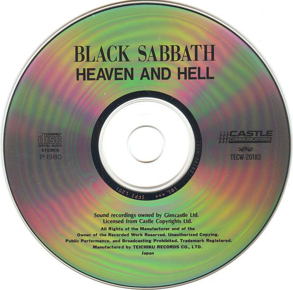 Black Sabbath : Heaven And Hell (CD, Album, RE, RM)