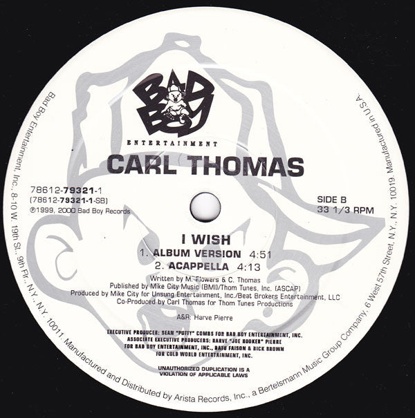 Carl Thomas : I Wish (12", Single)