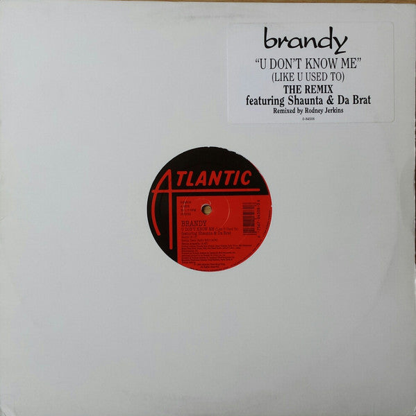 Brandy (2) : U Don't Know Me (Like U Used To) (12")