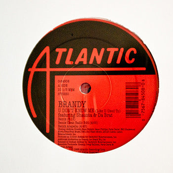 Brandy (2) : U Don't Know Me (Like U Used To) (12")