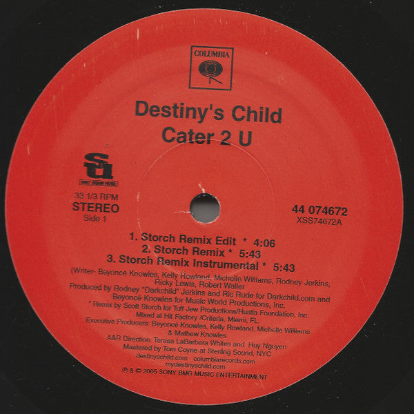 Destiny's Child : Cater 2 U (Remixes) (12")